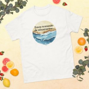 Camiseta "Al Mar" por Eco Martínez - Blanco
